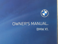 2010 Bmw X1 Owners Manual Book Guide P/N:01405B37908 OEM Used Auto Parts - Oemusedautoparts1.com