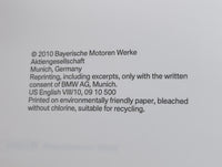 2010 Bmw X1 Owners Manual Book Guide P/N:01 40 2 605 061 Ue OEM Used Auto Parts - Oemusedautoparts1.com