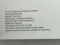 2010 Bmw X3 Owners Manual Book Guide P/N:01 40 2 605 560 OEM Used Auto Parts - Oemusedautoparts1.com