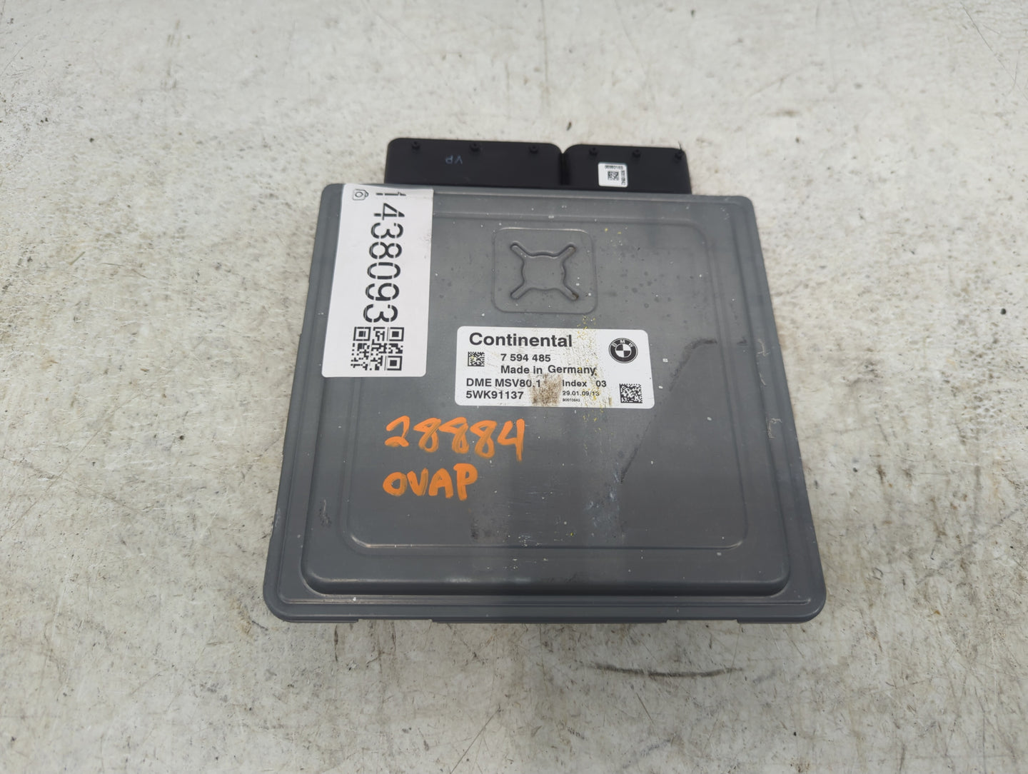 2007-2010 Bmw X3 PCM Engine Control Computer ECU ECM PCU OEM P/N:5WK91137 7 594 485 Fits Fits 2007 2008 2009 2010 2011 OEM U