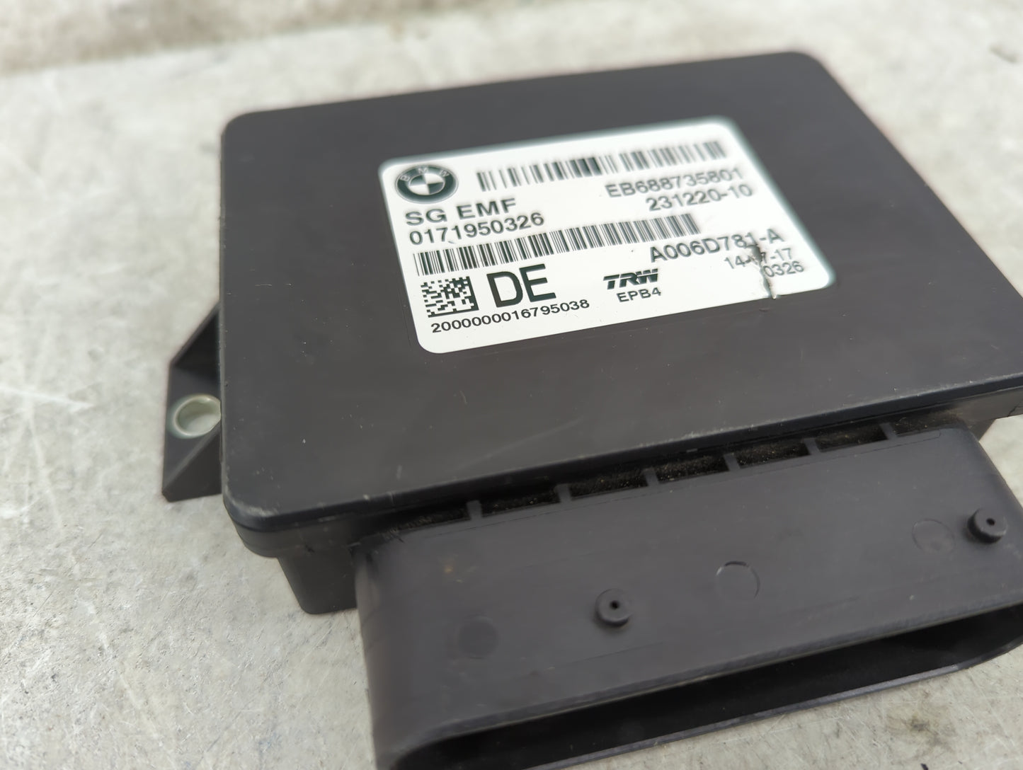 2015-2018 Bmw X4 Parking Brake Control Module - Oemusedautoparts1.com