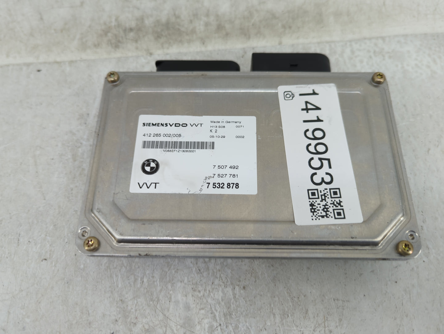 2008-2010 Bmw X5 PCM Engine Control Computer ECU ECM PCU OEM P/N:7532878 Fits Fits 2007 2008 2009 2010 OEM Used Auto Parts -