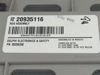2009-2012 Buick Enclave Radio AM FM Cd Player Receiver Replacement P/N:20935116 Fits Fits 2009 2010 2011 2012 OEM Used Auto 