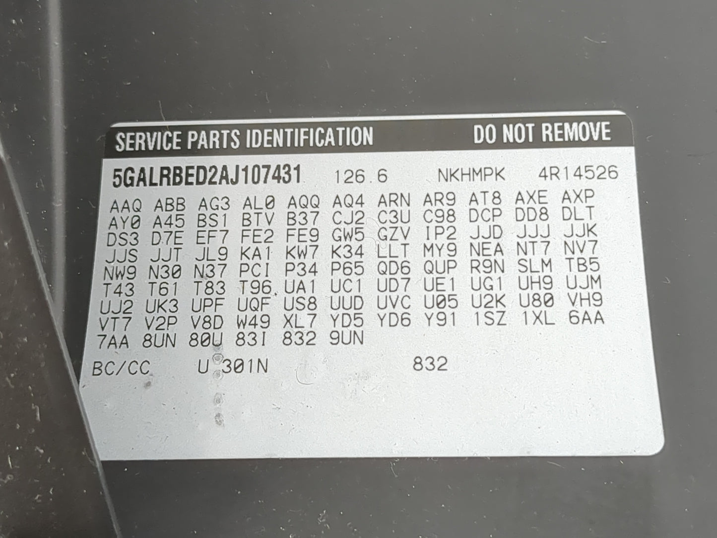 2010 Buick Enclave Passenger Glove Box Door Storage Compartment - Oemusedautoparts1.com