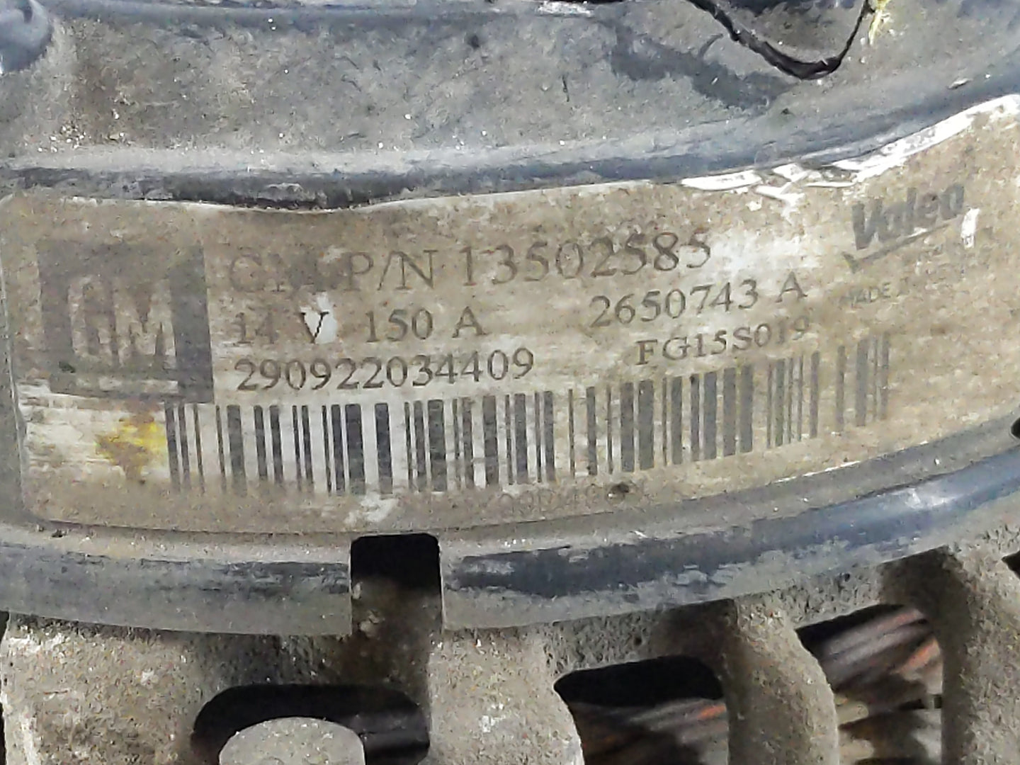 2010-2016 Buick Lacrosse Alternator Replacement Generator Charging Assembly Engine OEM P/N:2650743A 13502585 Fits OEM Used A