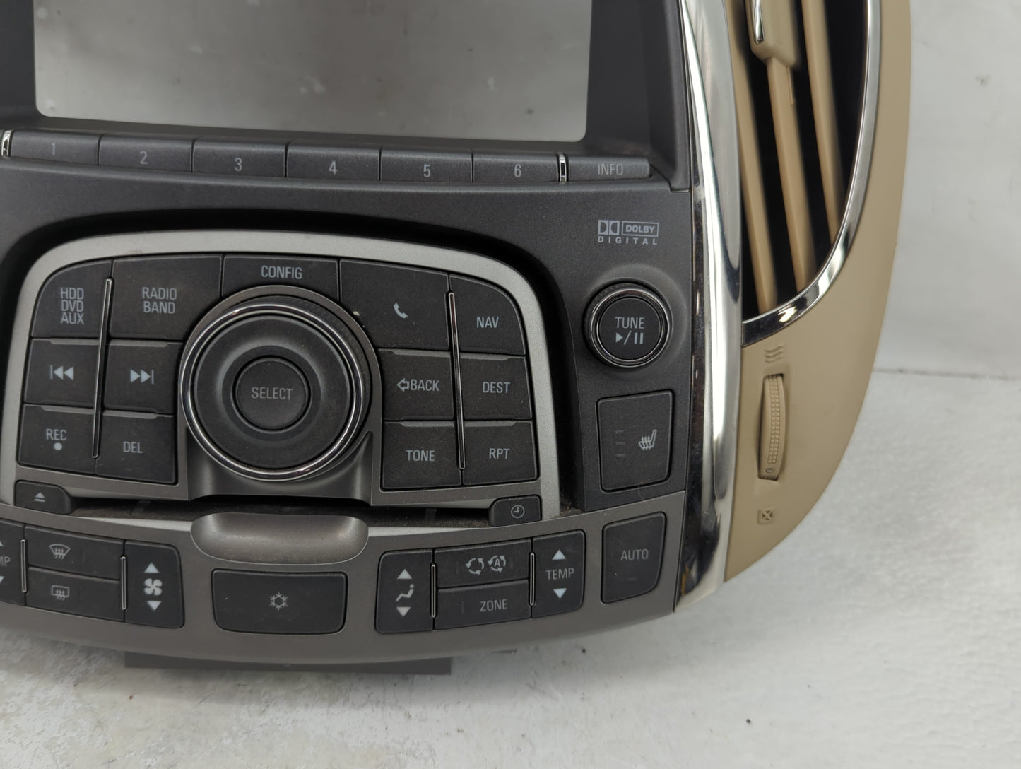 2010-2011 Buick Lacrosse Radio AM FM Cd Player Receiver Replacement P/N:20843247 Fits Fits 2010 2011 OEM Used Auto Parts - O