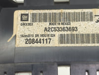 2010 Buick Lacrosse Instrument Cluster Speedometer Gauges P/N:20844117 Fits OEM Used Auto Parts - Oemusedautoparts1.com