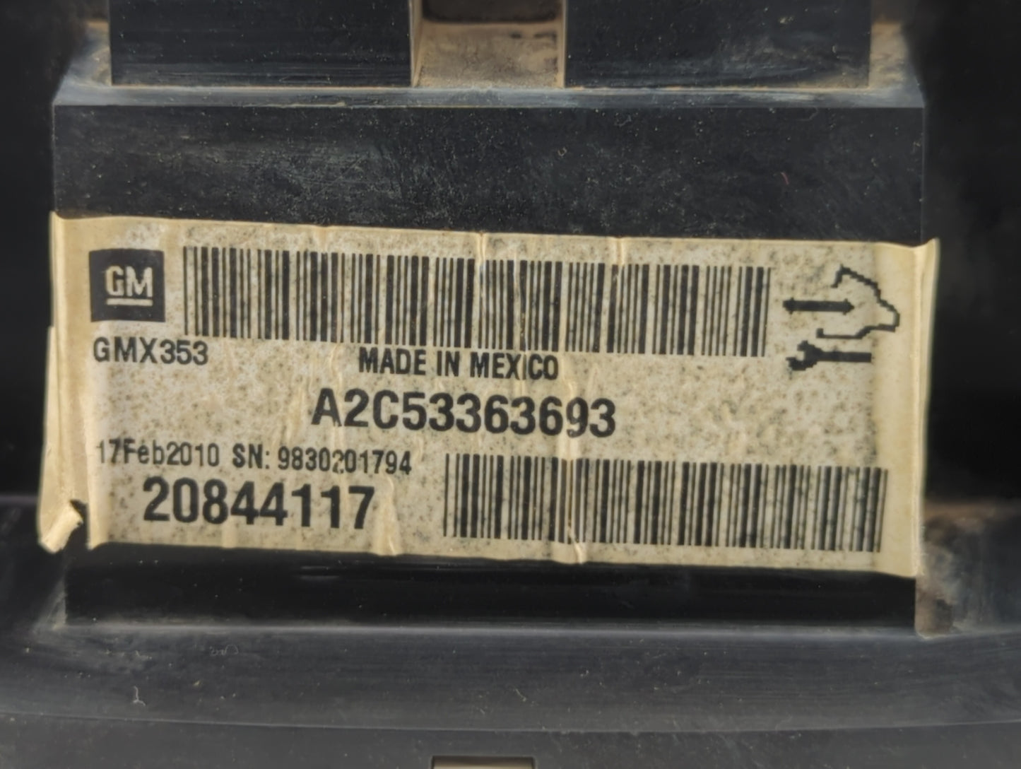 2010 Buick Lacrosse Instrument Cluster Speedometer Gauges P/N:20844117 20913267, 20944902 Fits OEM Used Auto Parts - Oemused