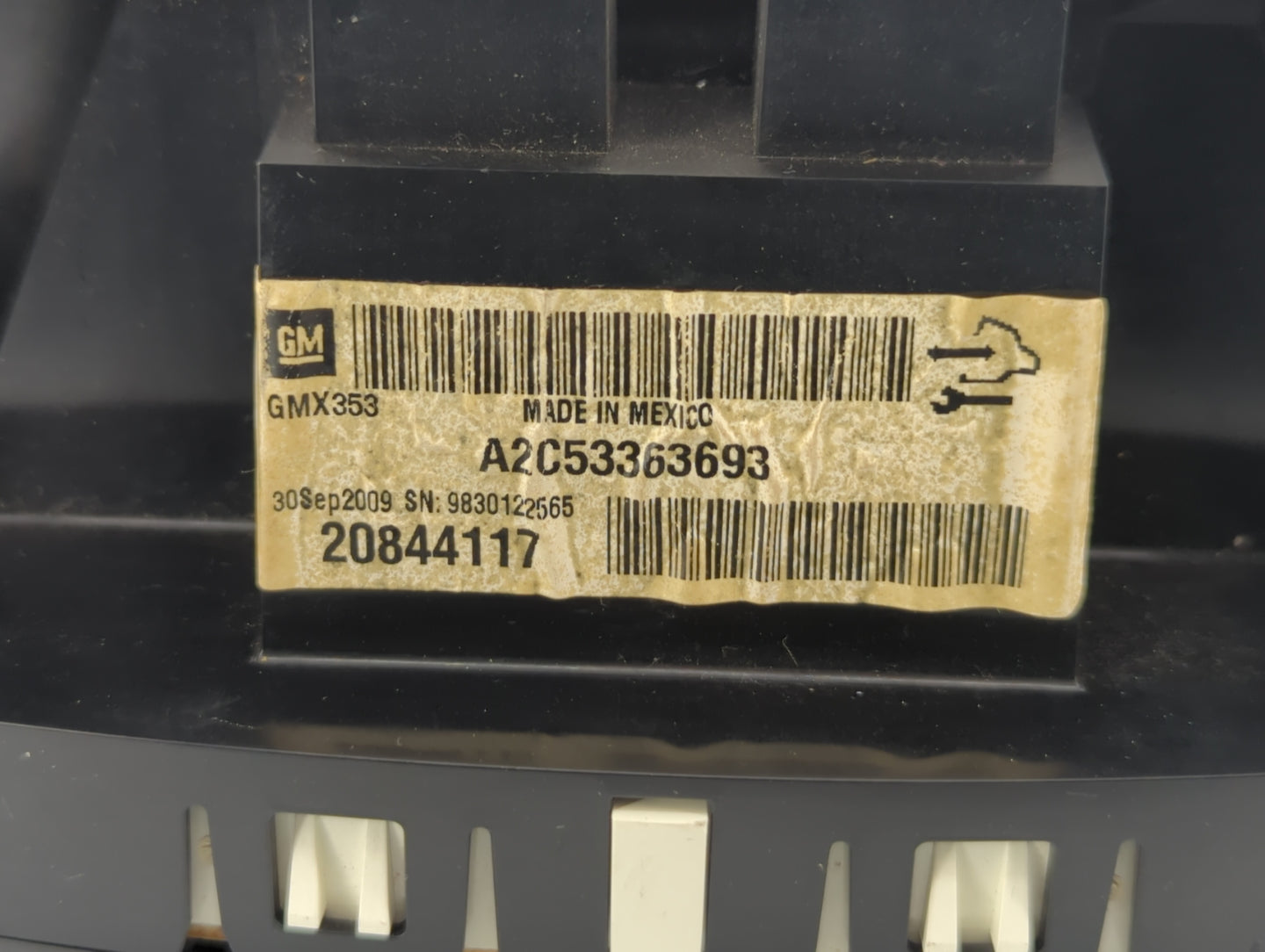 2010 Buick Lacrosse Instrument Cluster Speedometer Gauges P/N:20844117 Fits OEM Used Auto Parts - Oemusedautoparts1.com