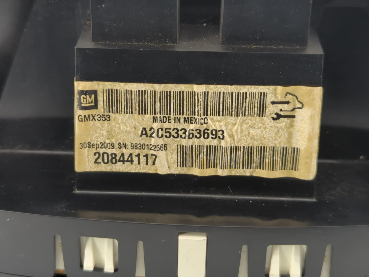 2010 Buick Lacrosse Instrument Cluster Speedometer Gauges P/N:20844117 Fits OEM Used Auto Parts - Oemusedautoparts1.com