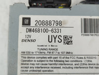 2010-2011 Buick Lacrosse Radio AM FM Cd Player Receiver Replacement P/N:20888798 Fits Fits 2010 2011 OEM Used Auto Parts - O