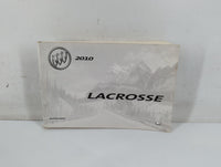 2010 Buick Lacrosse Owners Manual Book Guide P/N:25919686 B OEM Used Auto Parts - Oemusedautoparts1.com