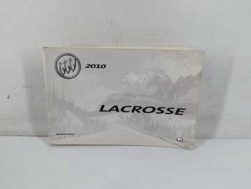 2010 Buick Lacrosse Owners Manual Book Guide P/N:25919686 B OEM Used Auto Parts - Oemusedautoparts1.com
