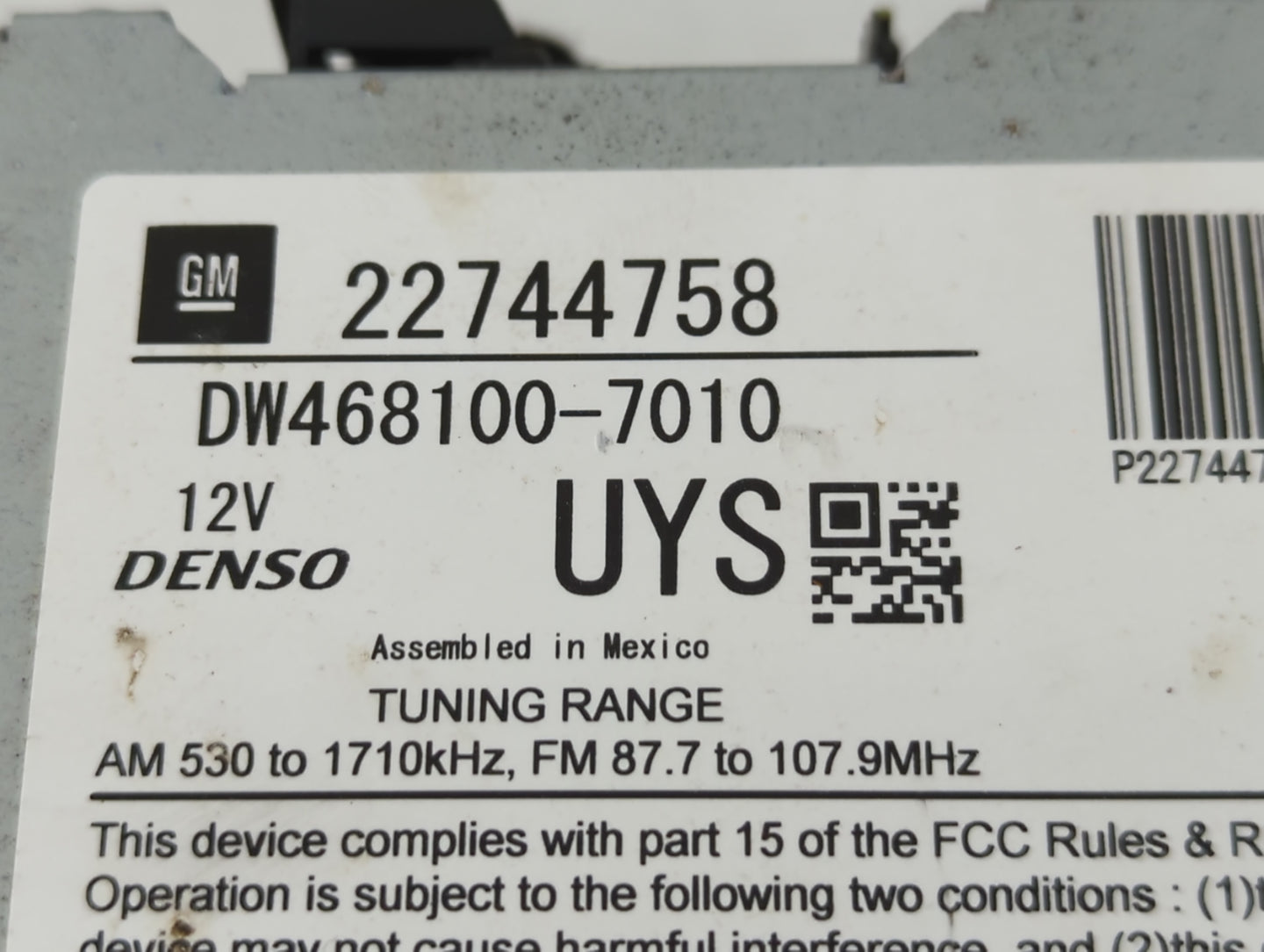 2010-2011 Buick Lacrosse Am Fm Cd Player Radio Receiver - Oemusedautoparts1.com
