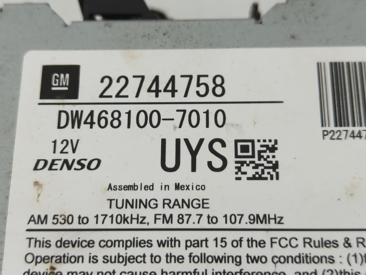2010-2011 Buick Lacrosse Am Fm Cd Player Radio Receiver - Oemusedautoparts1.com