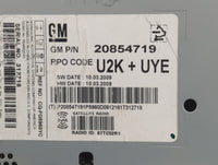 2010 Buick Lacrosse Radio AM FM Cd Player Receiver Replacement P/N:20854719 Fits OEM Used Auto Parts - Oemusedautoparts1.com