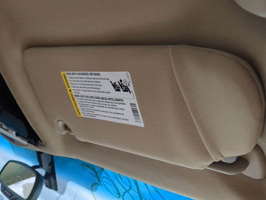 2006-2011 Buick Lucerne Sun Visor Shade Replacement Passenger Right Mirror Fits Fits 2006 2007 2008 2009 2010 2011 OEM Used 