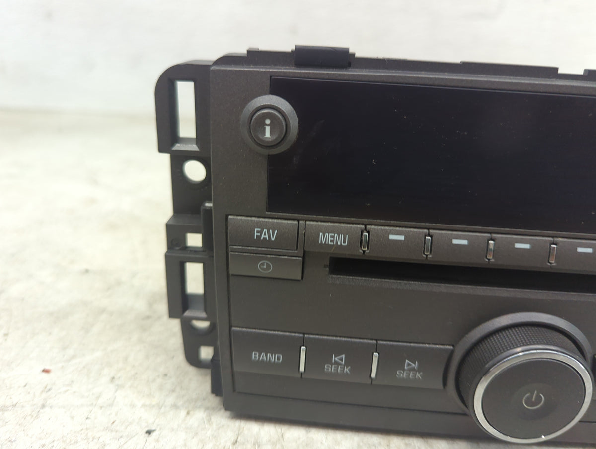 2009-2010 Buick Lucerne Radio AM FM Cd Player Receiver Replacement P/N:20763964 Fits Fits 2009 2010 OEM Used Auto Parts - Oe