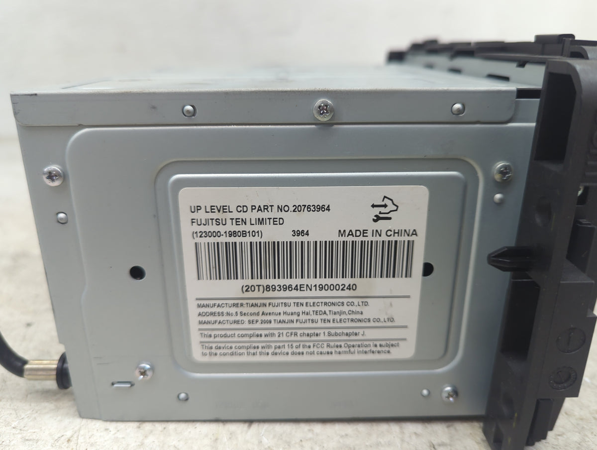 2009-2010 Buick Lucerne Radio AM FM Cd Player Receiver Replacement P/N:20763964 Fits Fits 2009 2010 OEM Used Auto Parts - Oe