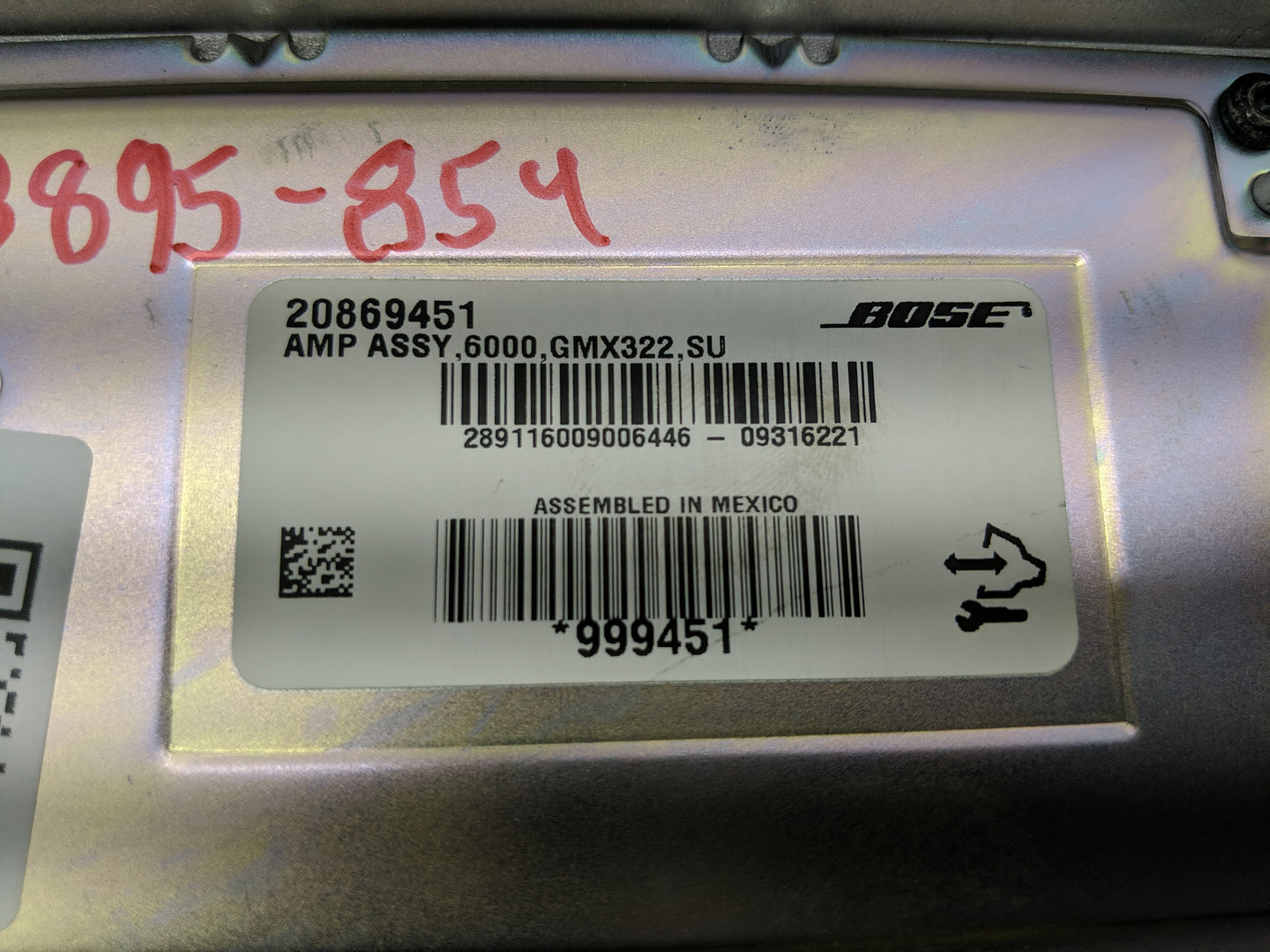 2009-2014 Cadillac Cts Radio AM FM Cd Player Receiver Replacement P/N:289116009006446-09316221 20869451 Fits OEM Used Auto P