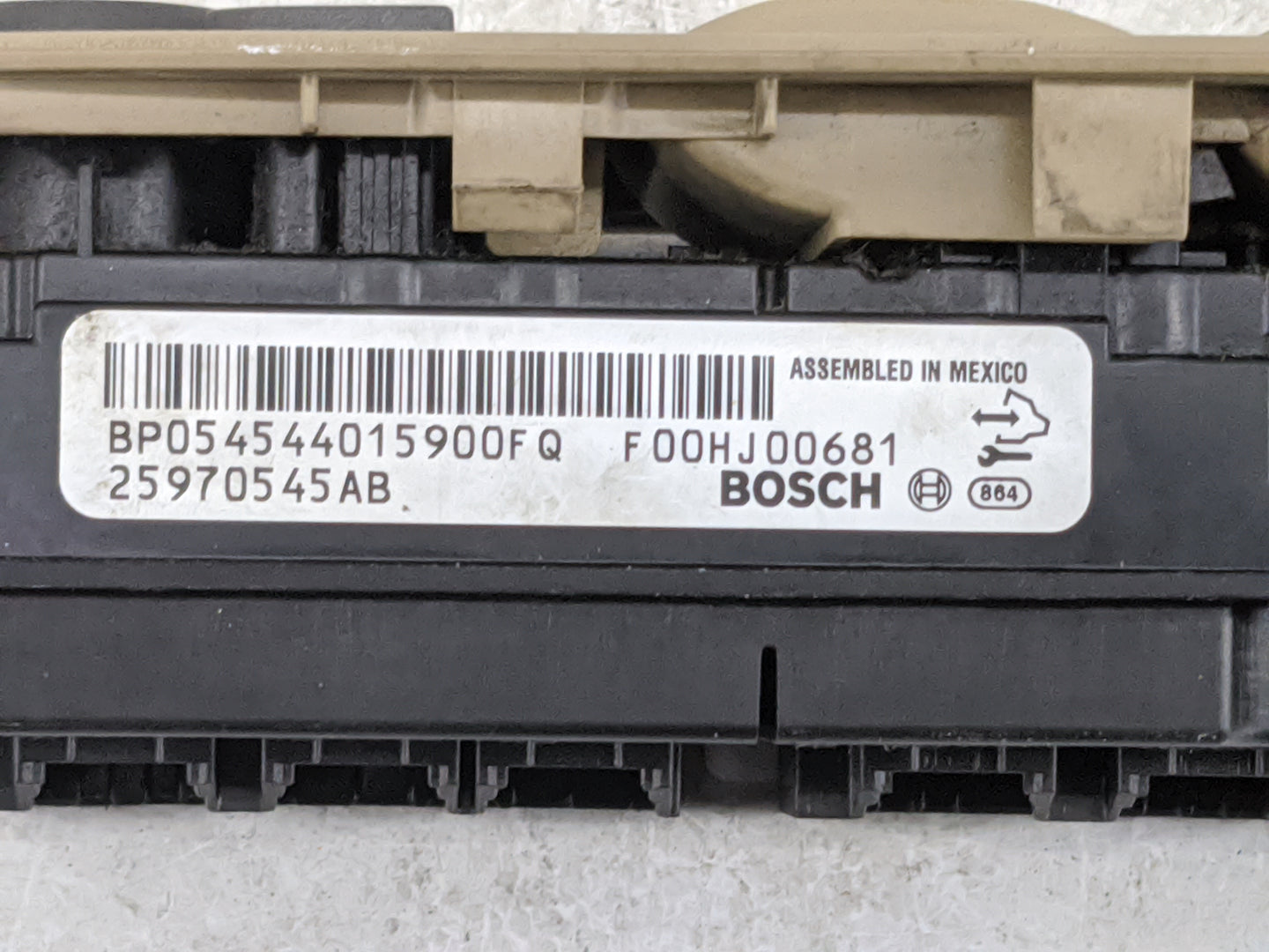 2010-2012 Cadillac Cts Master Power Window Switch Replacement Driver Side Left P/N:25970545AB BP05454015900FQ Fits OEM Used 