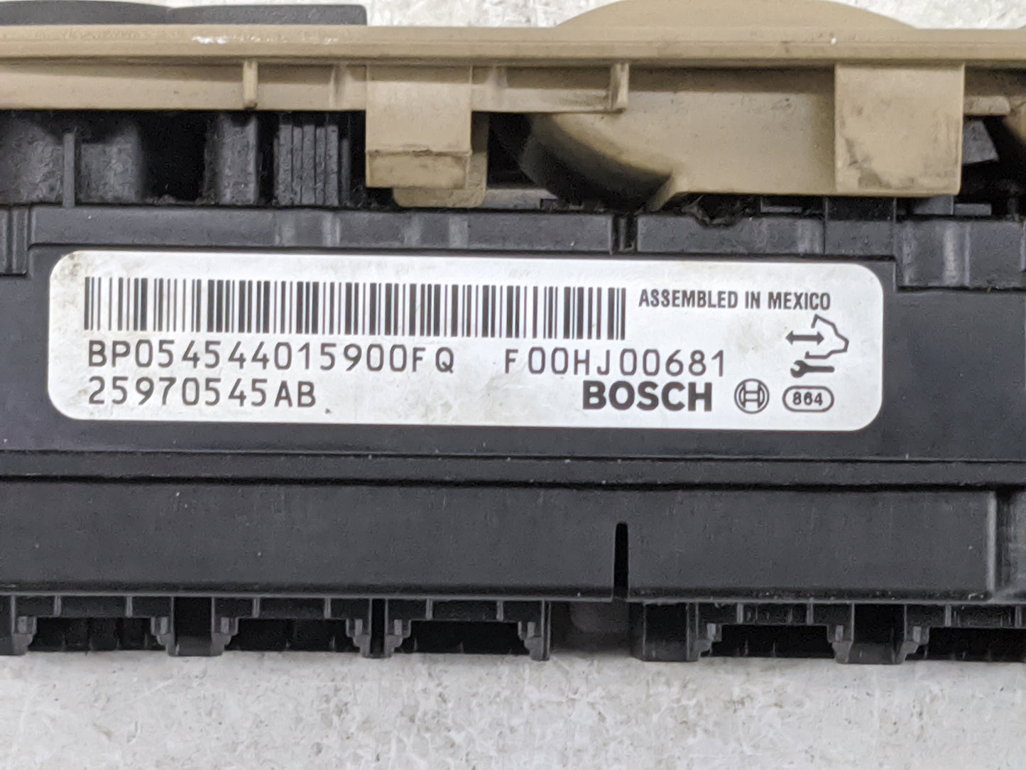 2010-2012 Cadillac Cts Master Power Window Switch Replacement Driver Side Left P/N:25970545AB BP05454015900FQ Fits OEM Used 