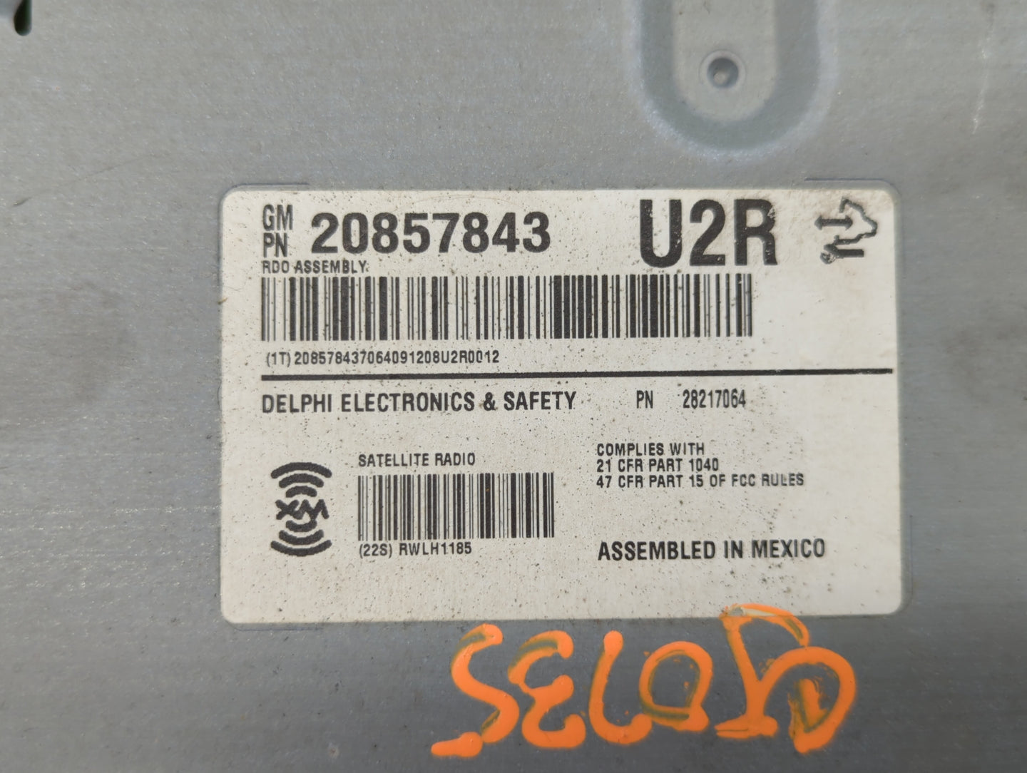 2009-2014 Cadillac Cts Radio AM FM Cd Player Receiver Replacement P/N:20953629 20804089 Fits Fits 2009 2010 2011 2012 2013 2