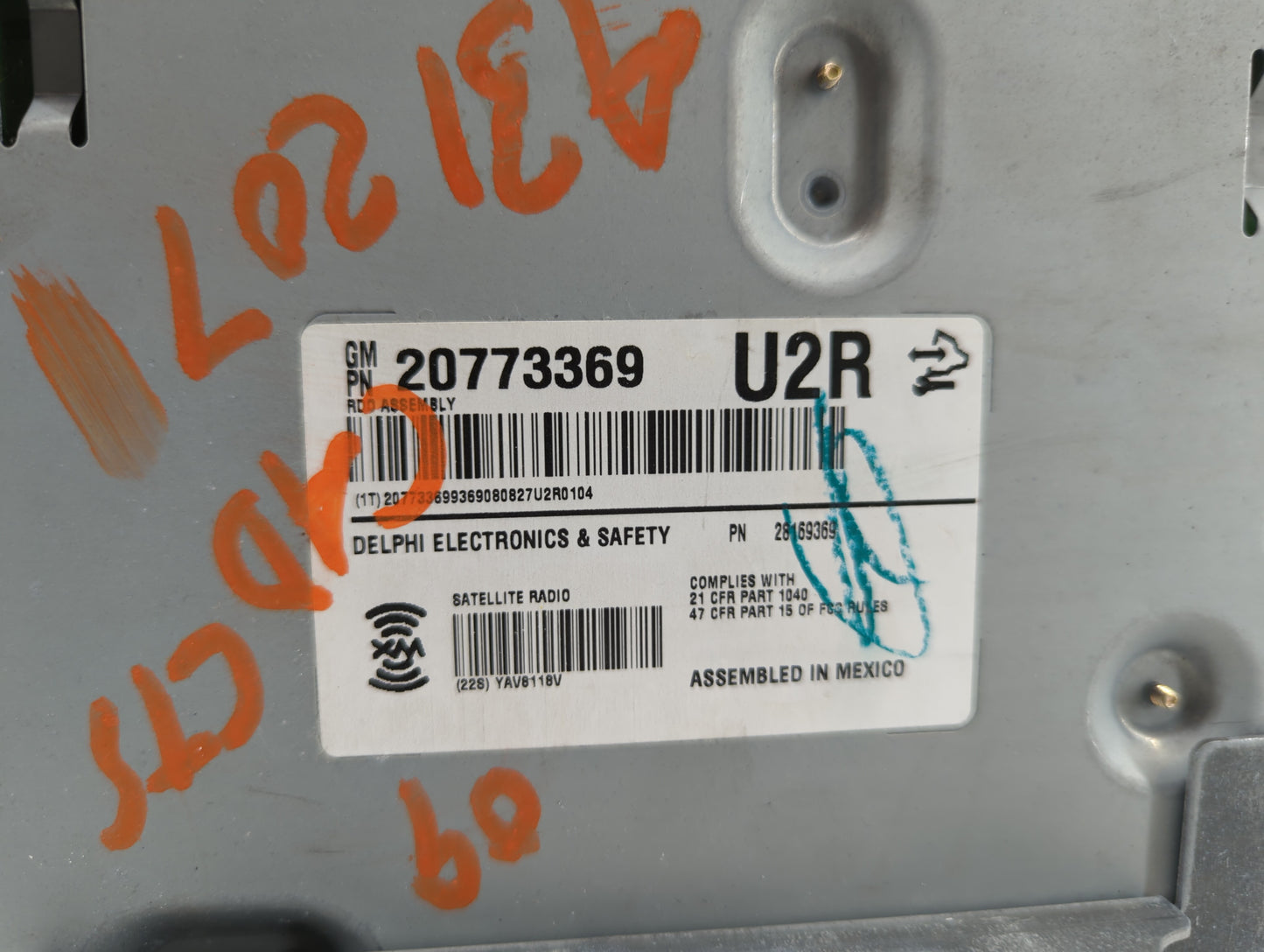 2009-2014 Cadillac Cts Am Fm Cd Player Radio Receiver - Oemusedautoparts1.com