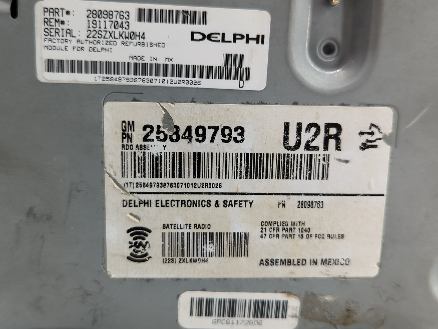 2008-2010 Cadillac Cts Radio AM FM Cd Player Receiver Replacement P/N:25900709 25849793, 25904921 Fits Fits 2008 2009 2010 O