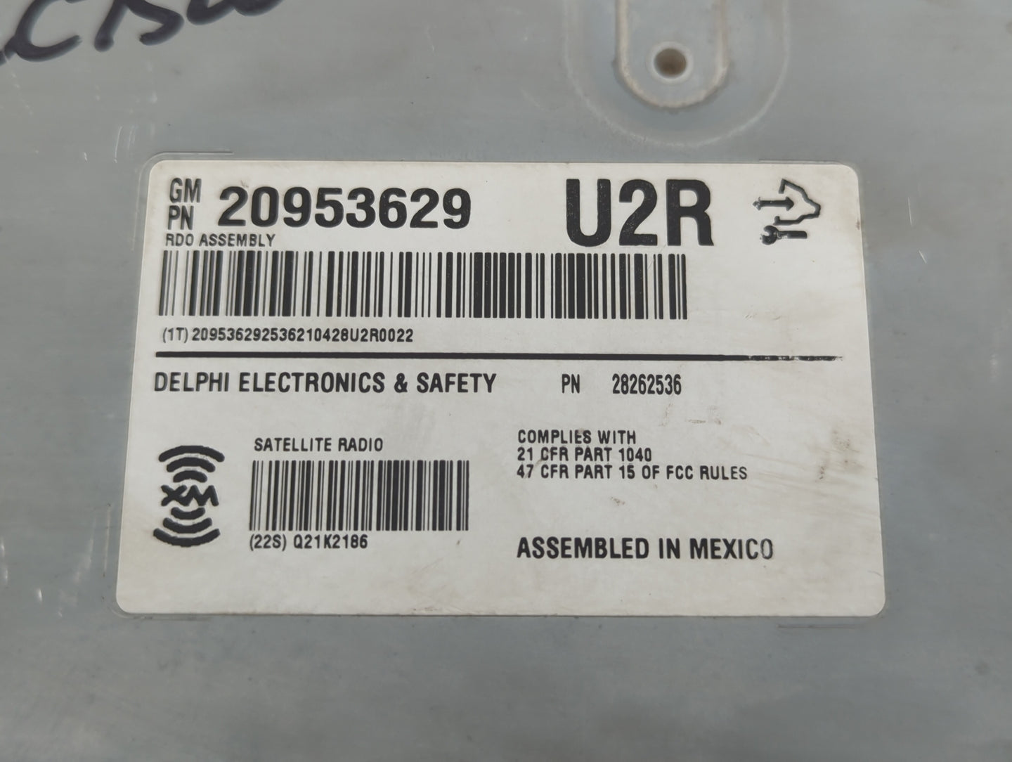 2009-2014 Cadillac Cts Radio AM FM Cd Player Receiver Replacement P/N:20953629 Fits Fits 2009 2010 2011 2012 2013 2014 OEM U