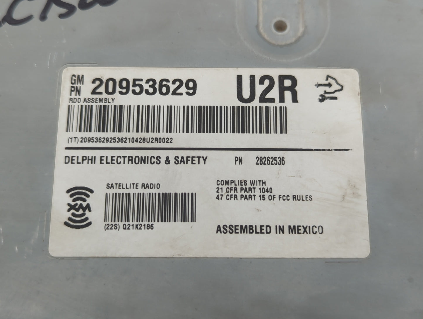 2009-2014 Cadillac Cts Radio AM FM Cd Player Receiver Replacement P/N:20953629 Fits Fits 2009 2010 2011 2012 2013 2014 OEM U