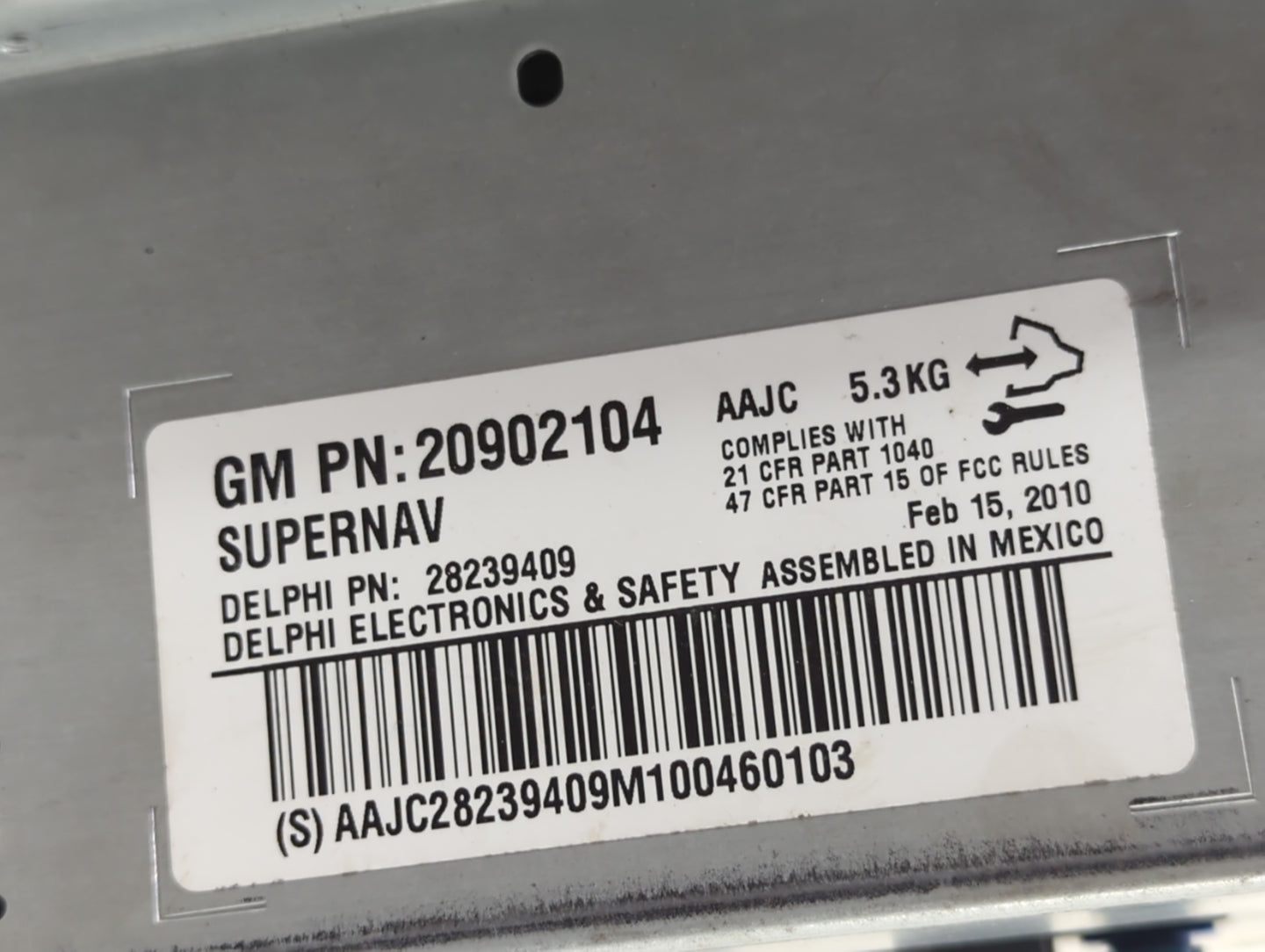 2010 Cadillac Escalade Radio AM FM Cd Player Receiver Replacement P/N:20902104 Fits OEM Used Auto Parts - Oemusedautoparts1.