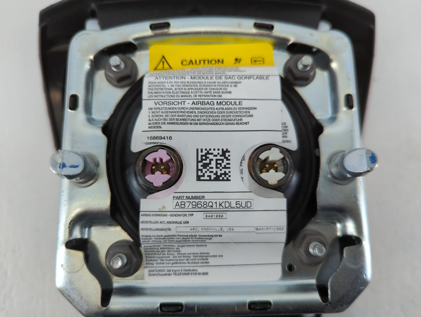 2007-2010 Cadillac Escalade Air Bag Driver Left Steering Wheel Mounted - Oemusedautoparts1.com