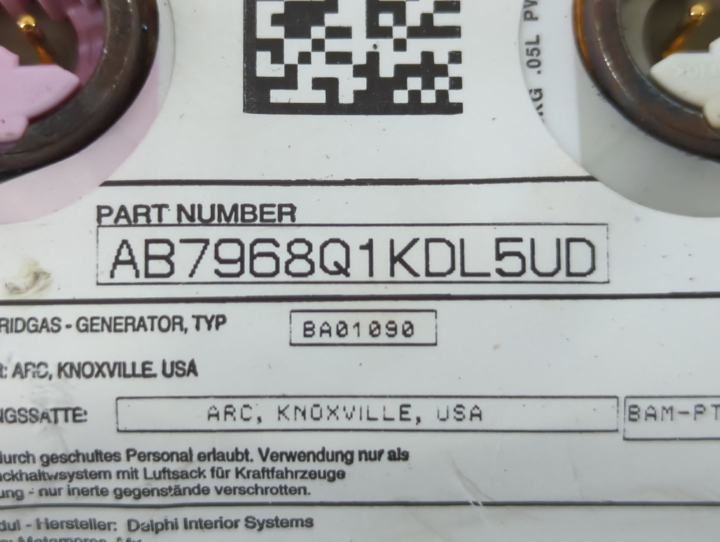 2007-2010 Cadillac Escalade Air Bag Driver Left Steering Wheel Mounted - Oemusedautoparts1.com