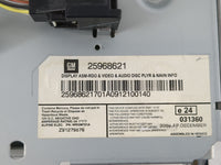 2010 Cadillac Srx Radio AM FM Cd Player Receiver Replacement P/N:25968621 Fits Fits 2011 OEM Used Auto Parts - Oemusedautopa