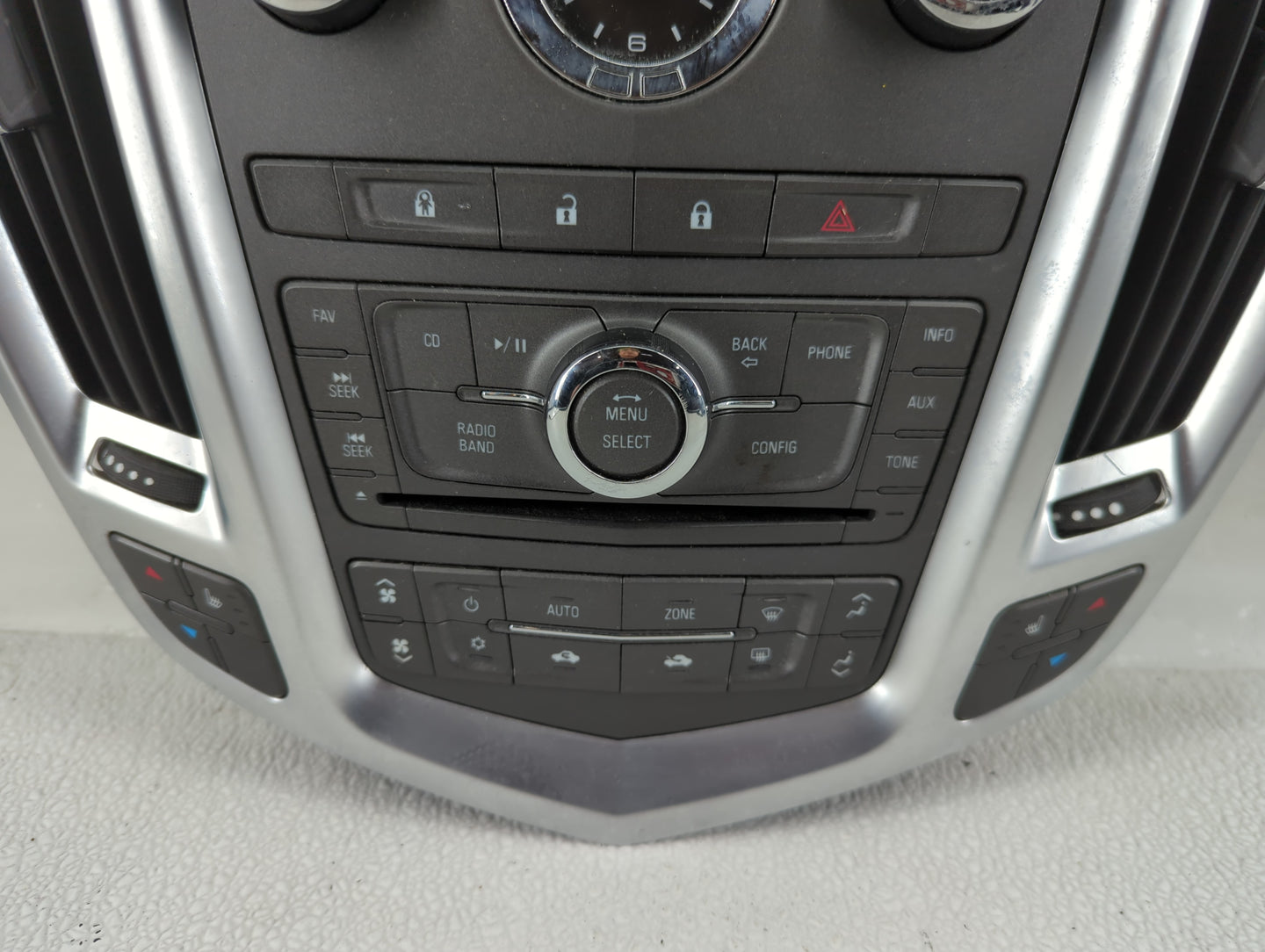 2010-2012 Cadillac Srx Radio AM FM Cd Player Receiver Replacement P/N:20882398H Fits Fits 2010 2011 2012 OEM Used Auto Parts