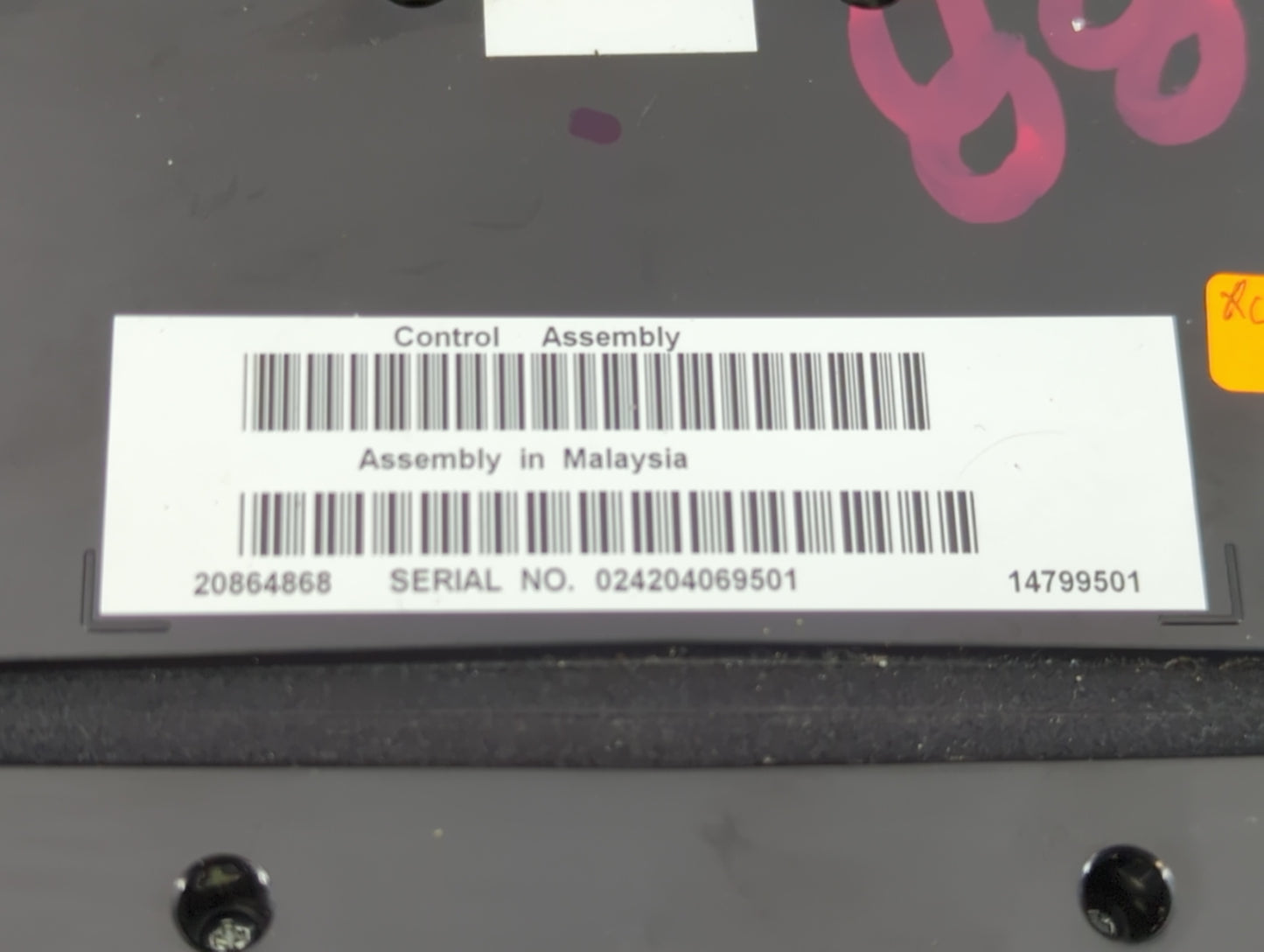 2010-2012 Cadillac Srx Radio AM FM Cd Player Receiver Replacement P/N:20882398H Fits Fits 2010 2011 2012 OEM Used Auto Parts