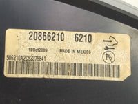 2010 Cadillac Srx Instrument Cluster Speedometer Gauges P/N:20866210 506210A2C53375841 Fits OEM Used Auto Parts - Oemusedaut