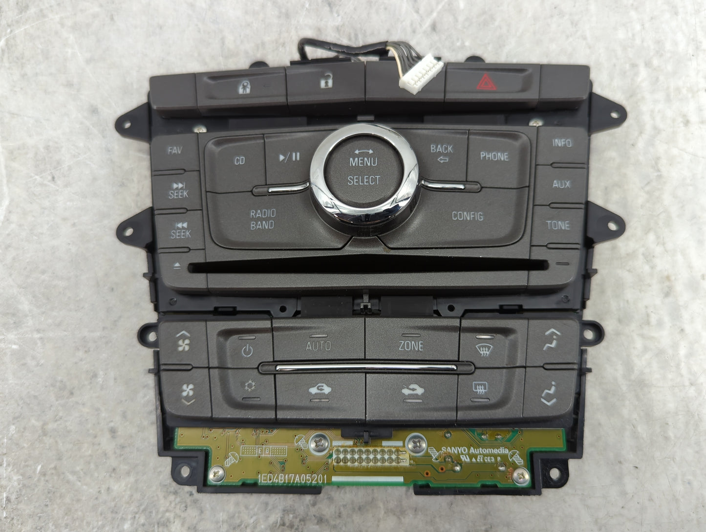 2010-2012 Cadillac Srx Radio AM FM Cd Player Receiver Replacement P/N:20864868 14799501, 1ED4B17A05201 Fits Fits 2010 2011 2