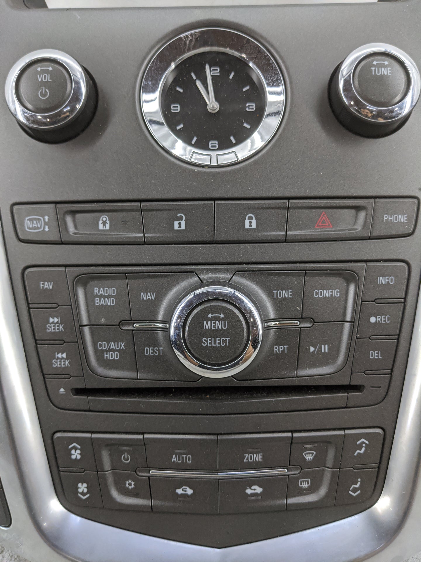 2010-2010 Cadillac Srx Radio Control Panel 1476426 - Oemusedautoparts1.com