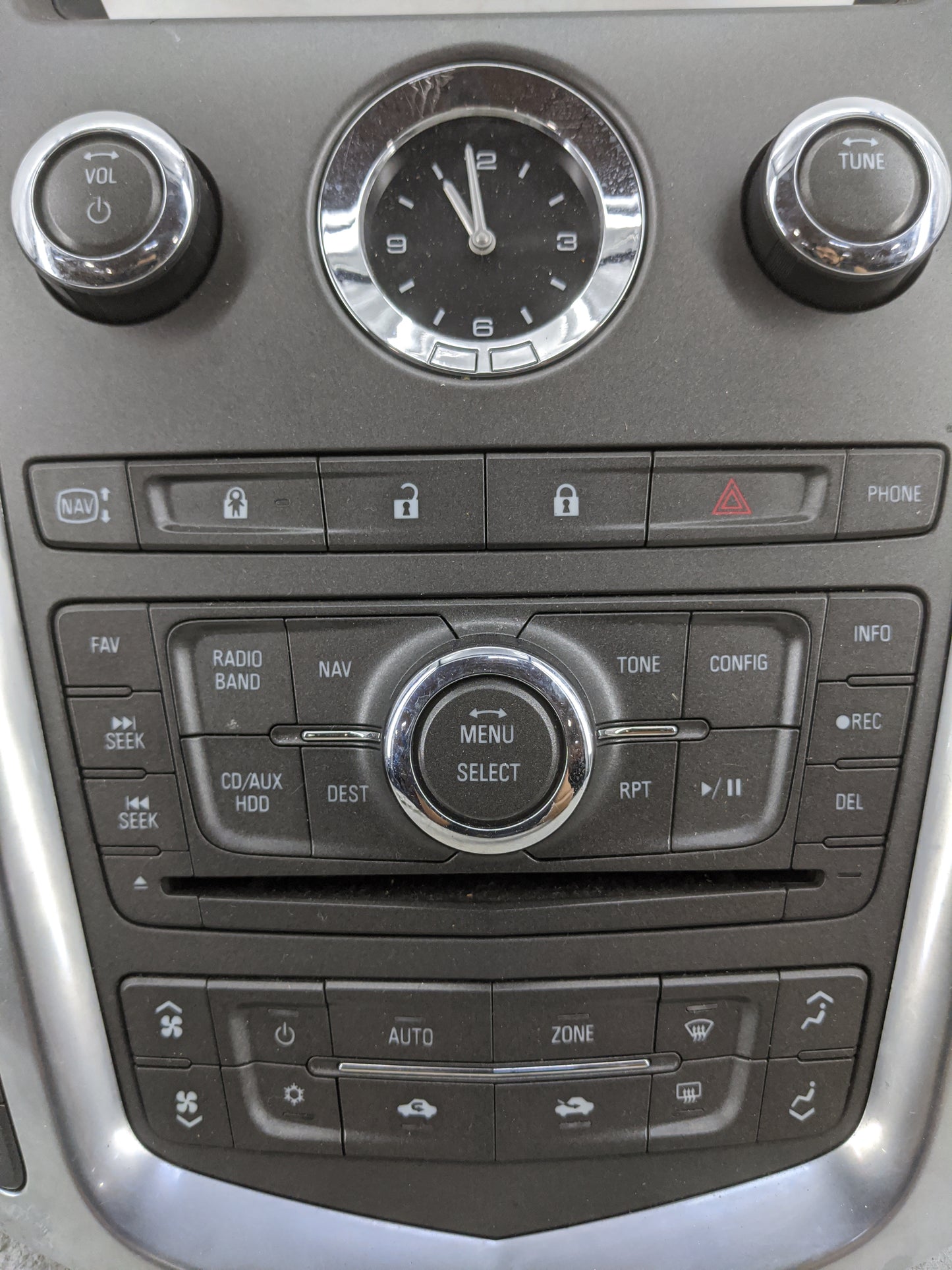 2010-2010 Cadillac Srx Radio Control Panel 1476426 - Oemusedautoparts1.com