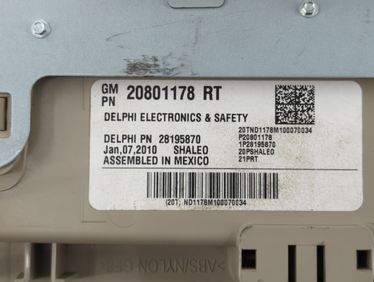 2010-2012 Cadillac Srx Information Display Screen Light Beige - Oemusedautoparts1.com