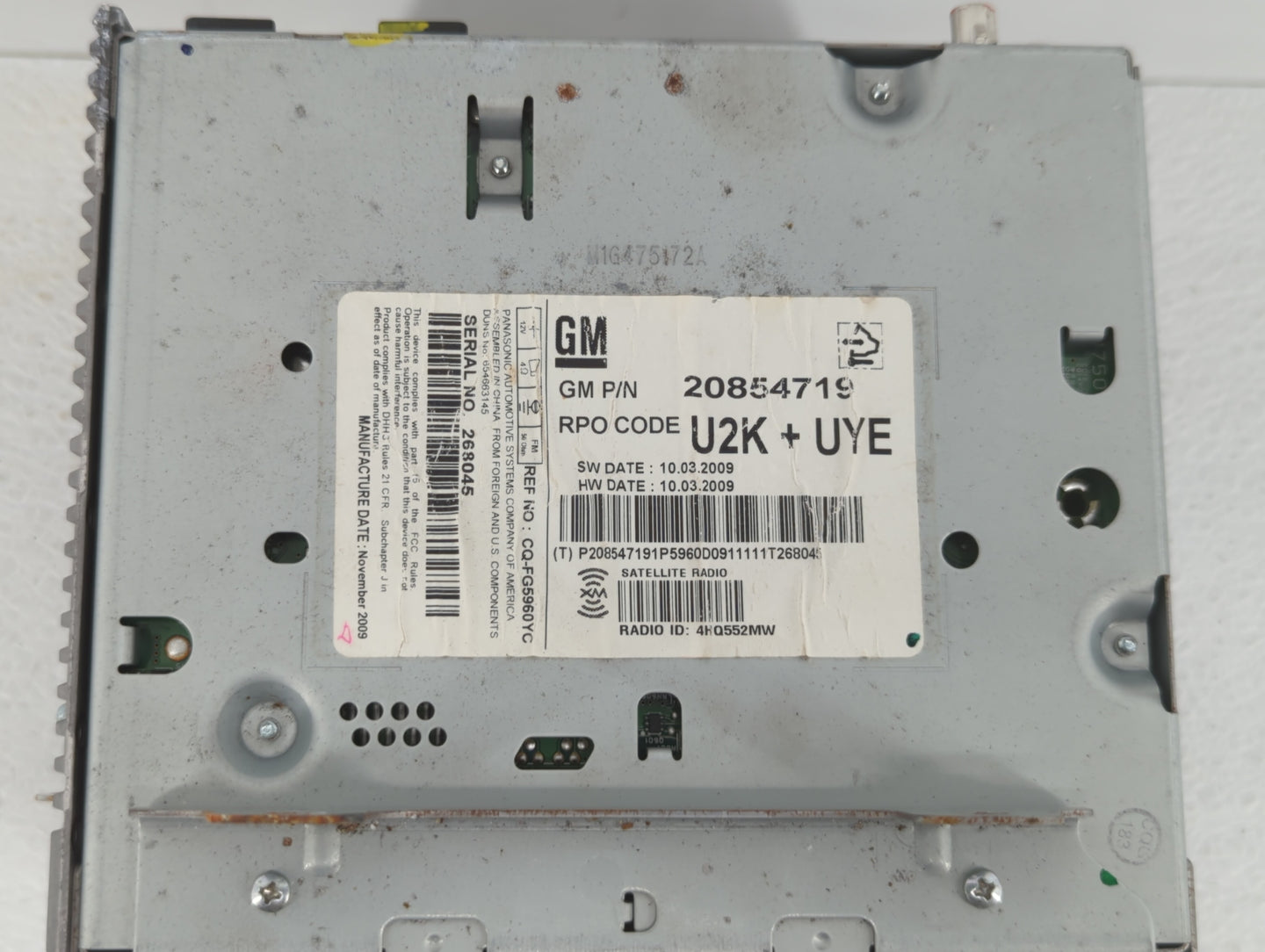 2010-2010 Cadillac Srx Am Fm Cd Player Radio Receiver - Oemusedautoparts1.com