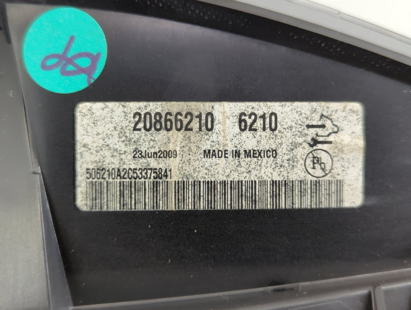 2010 Cadillac Srx Instrument Cluster Speedometer Gauges P/N:20866210 20913773 Fits OEM Used Auto Parts - Oemusedautoparts1.c