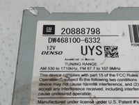 2010-2010 Cadillac Srx Am Fm Cd Player Radio Receiver - Oemusedautoparts1.com