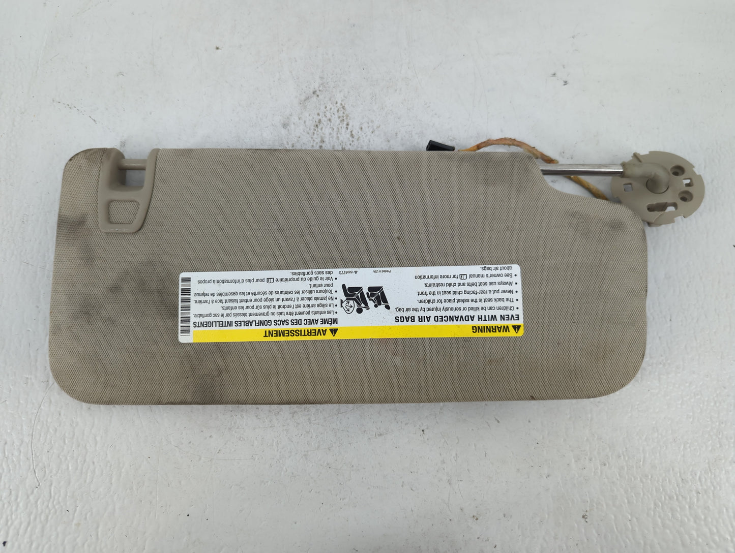 2010-2014 Cadillac Srx Sun Visor Shade Replacement Passenger Right Mirror Fits Fits 2010 2011 2012 2013 2014 OEM Used Auto P