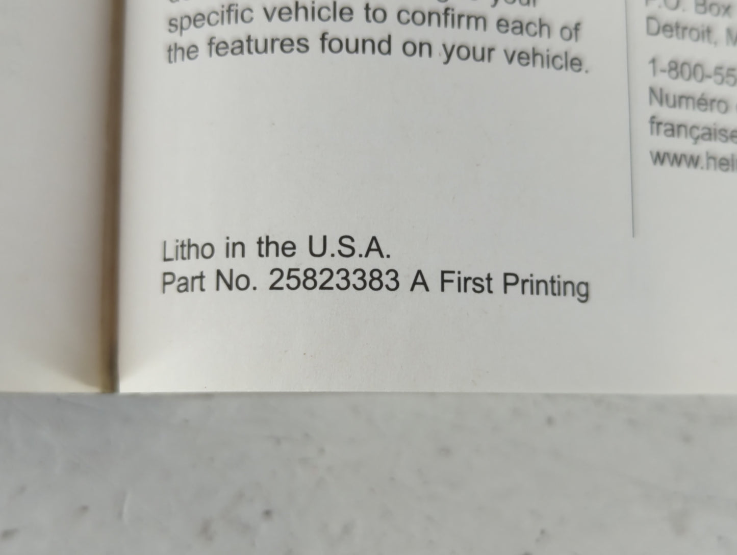 2010 Cadillac Srx Owners Manual Book Guide P/N:25823383 A OEM Used Auto Parts - Oemusedautoparts1.com