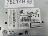 2010 Cadillac Srx Radio AM FM Cd Player Receiver Replacement P/N:20907419 Fits Fits 2011 OEM Used Auto Parts - Oemusedautopa