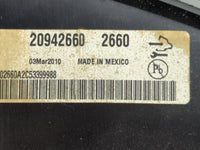 2010 Cadillac Srx Instrument Cluster Speedometer Gauges P/N:20942660 Fits OEM Used Auto Parts - Oemusedautoparts1.com