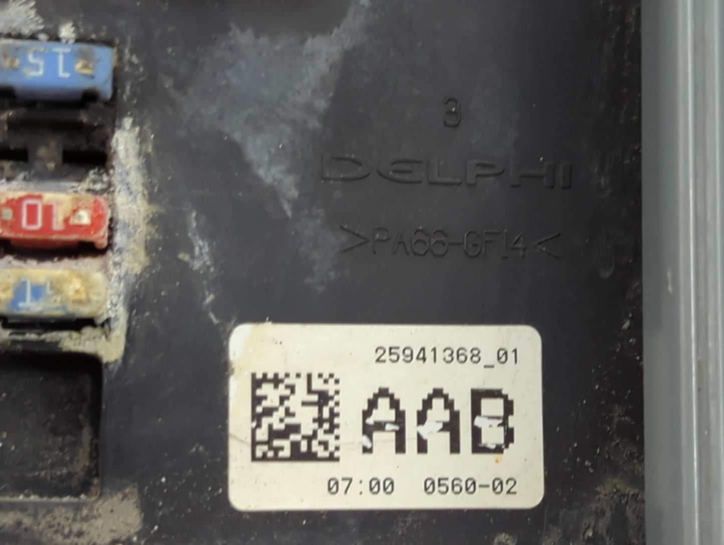 2010 Chevrolet Avalanche 1500 Fusebox Fuse Box Panel Relay Module P/N:25941368 01 Fits Fits 2011 2012 2013 2014 OEM Used Aut